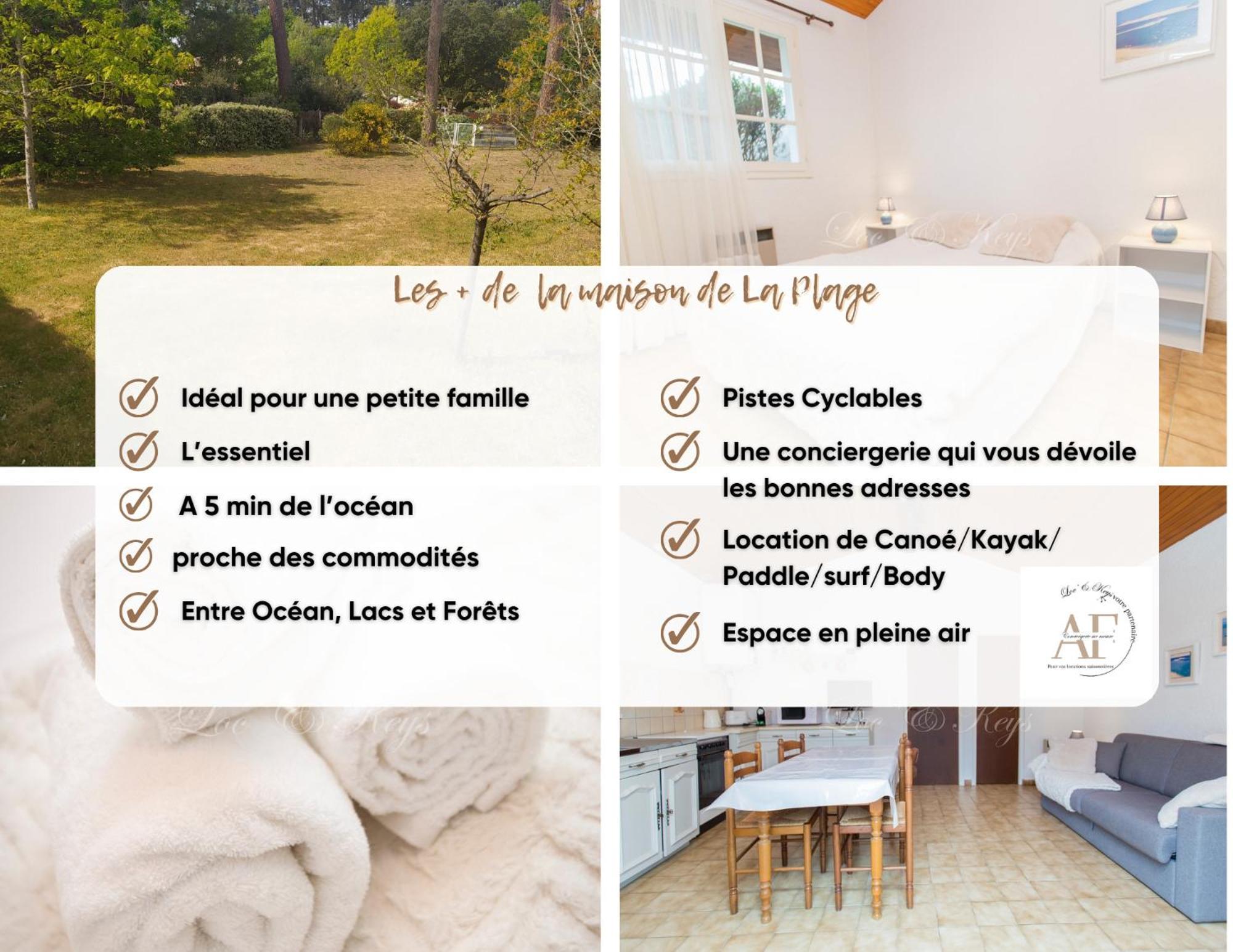 Petite Maison A Biscarrosse - Plage Extérieur photo